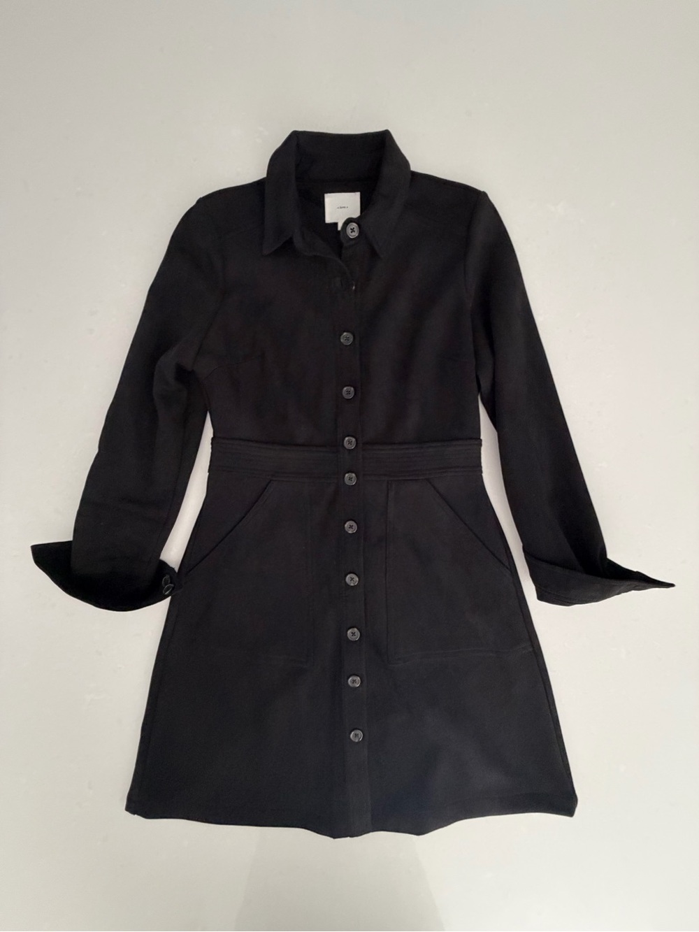 A Loves A Faux Suede Shirt Dress